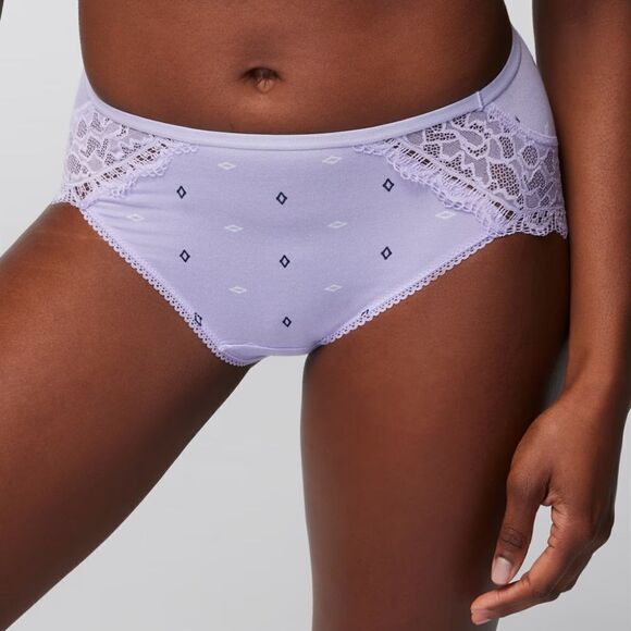 NWT Soma Embraceable Lace Geo High Leg Brief in Verdant Floral - Picture 1 of 11
